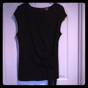 Vince Camuto black side tie blouse